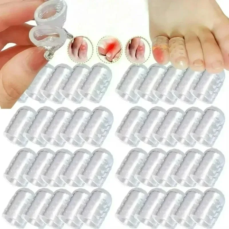 1/200Pcs Soft Toe Protectors Silicone Anti-Friction Breathable Toe Protection Prevent Blisters for High Heel Foot Care Covers