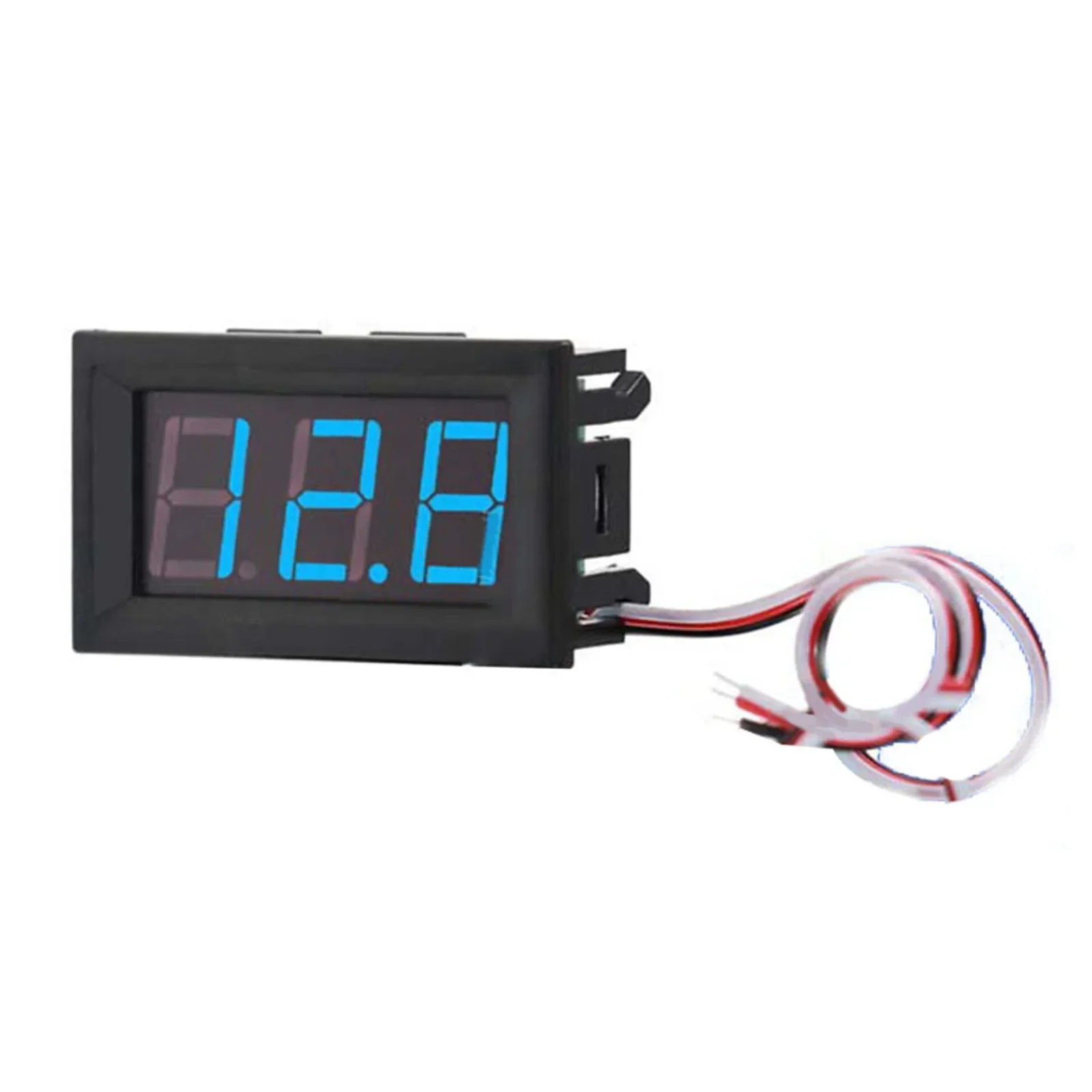 Voltímetro Digital LED CC de 0,56 pulgadas DC0V-30V 3 cables amperímetro Digital voltímetro voltímetro probador de Panel para motocicleta y coche