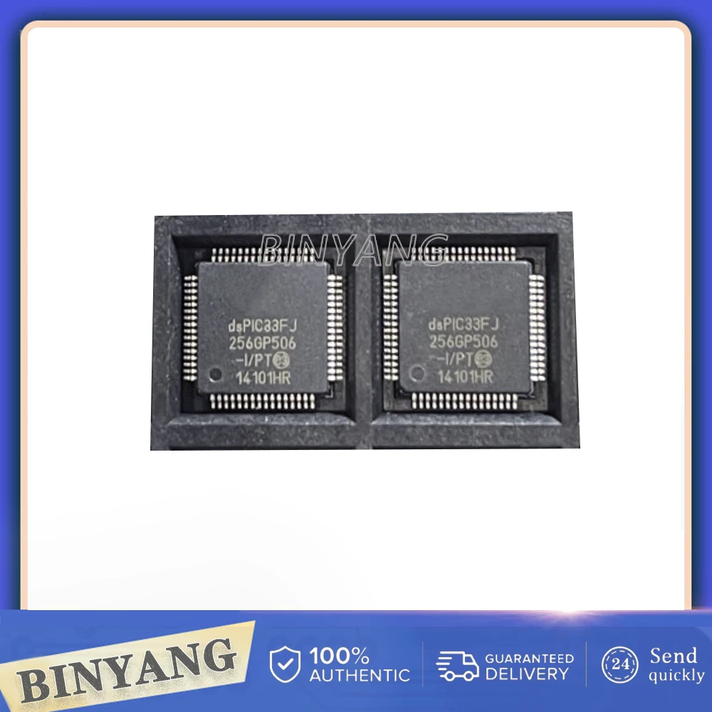 1PCS DSPIC33FJ256GP506-I/PT New In Stock TQFP64 Encapsulation