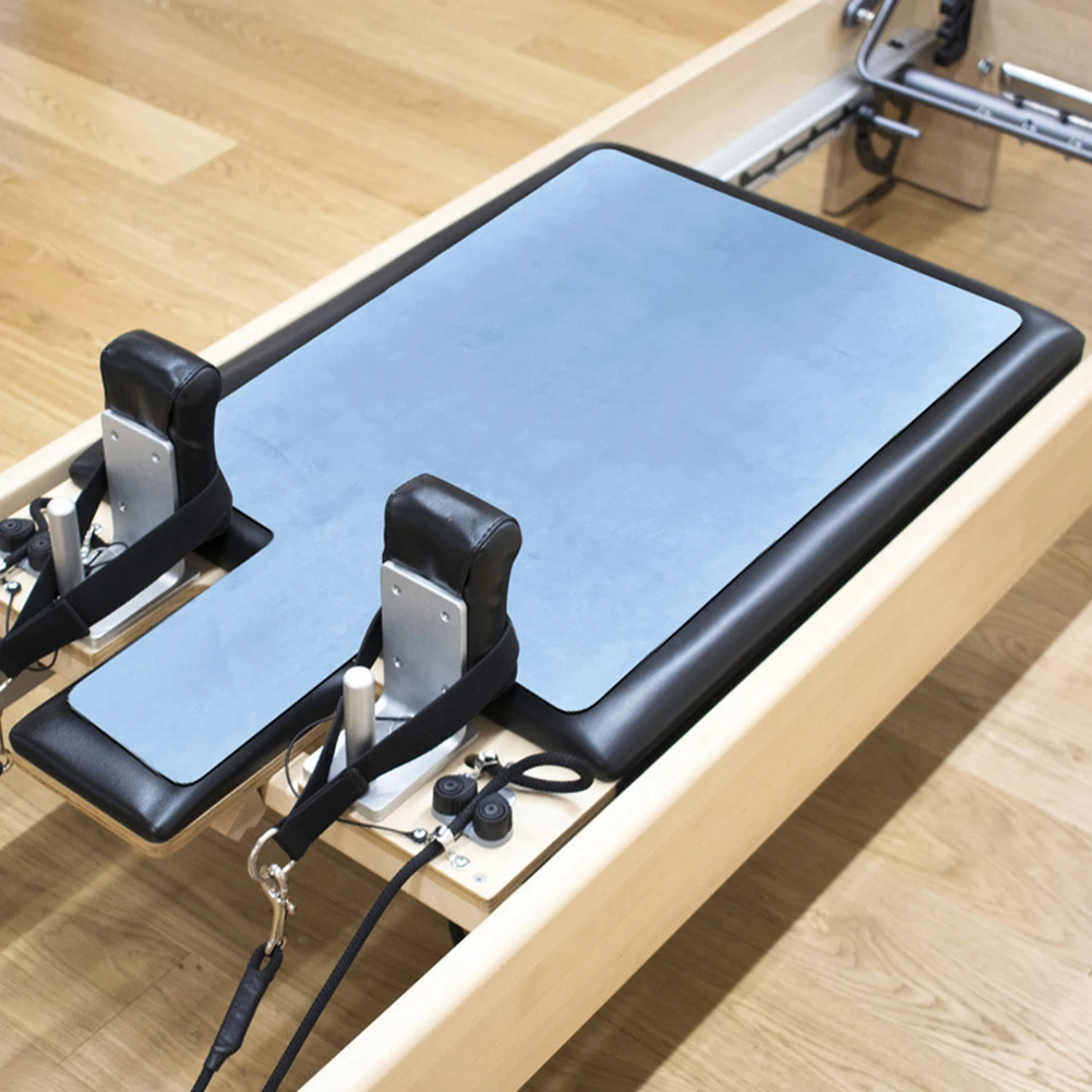 Pilates Reformer Mat Sweat-Absorbent Artificial Suede Nap Anti-Slip Silicone Yoga Mat Pilates Reformer Mat Training Positioning