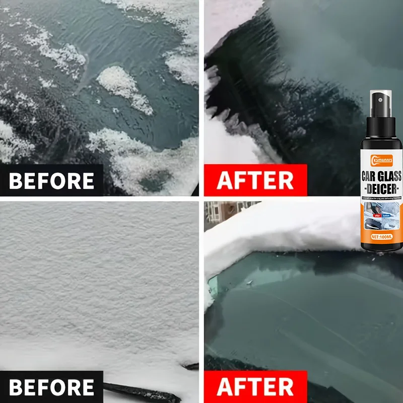 عامل احترافي لإزالة الجليد في السيارة لعيد الميلاد - إزالة الجليد القوية، يمنع التجديد، مناسب لجميع الموديلات، سريع المفعول، لو #4