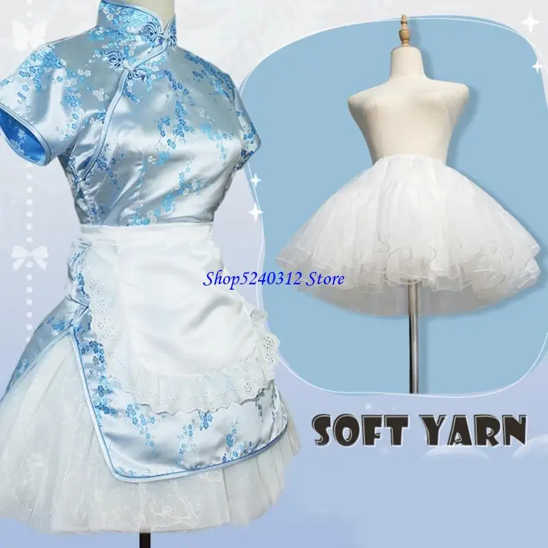 634c Ruffle Maid Apron Küche Küche Kochschürze ähliger Petticoats Röcke Tutus Slips