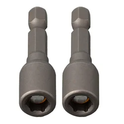 Destornillador de tuerca magnética, adaptador de broca hexagonal 1 4, 8mm, 10mm, 13mm, para taladros eléctricos, Kit de enchufe, 2 uds.