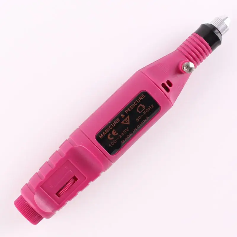 Portable Manicure Milling Cutter Set Nail Sharpener Mini Nail Drill Machine Mini Electric Nail Sander Pen Gel Polish Remover