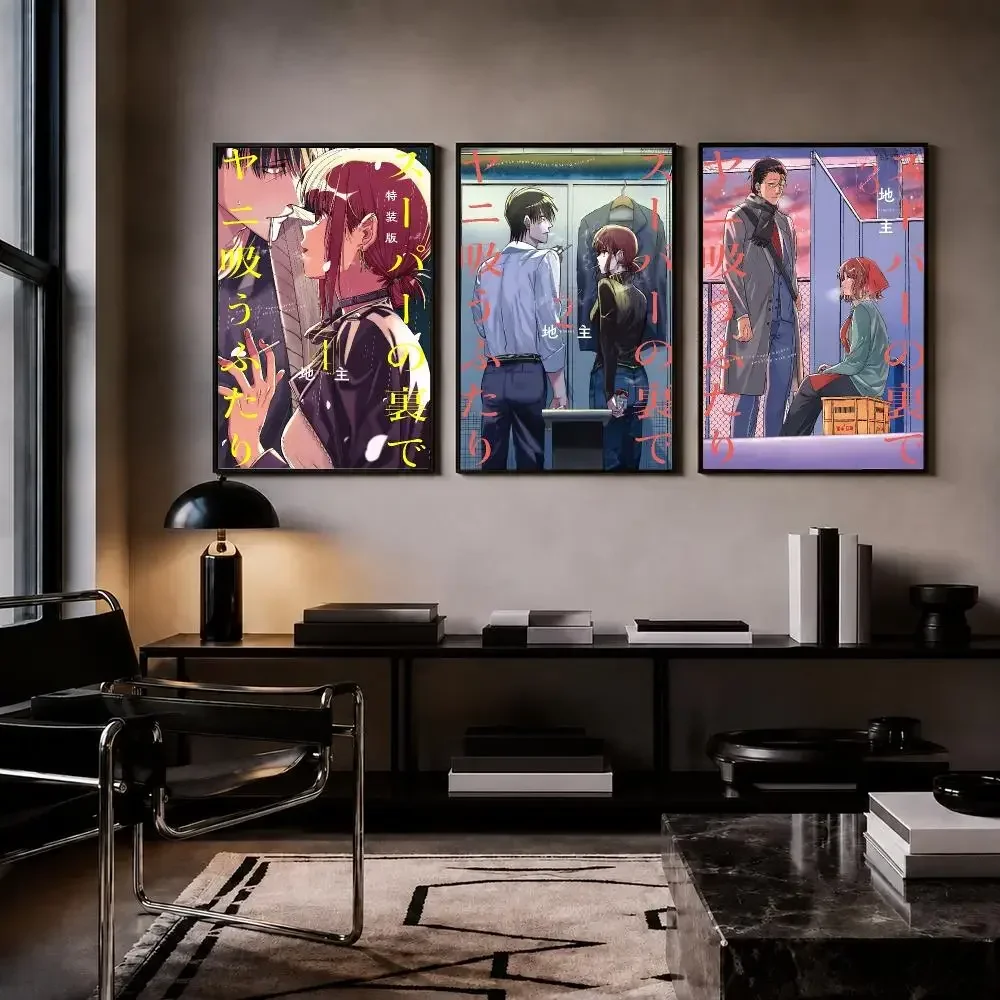 S-smoking Behind the Supermarket with You, Poster Trendy HD PP Paper Waterproof Wall Art Print for Bedroom Living Room Decor