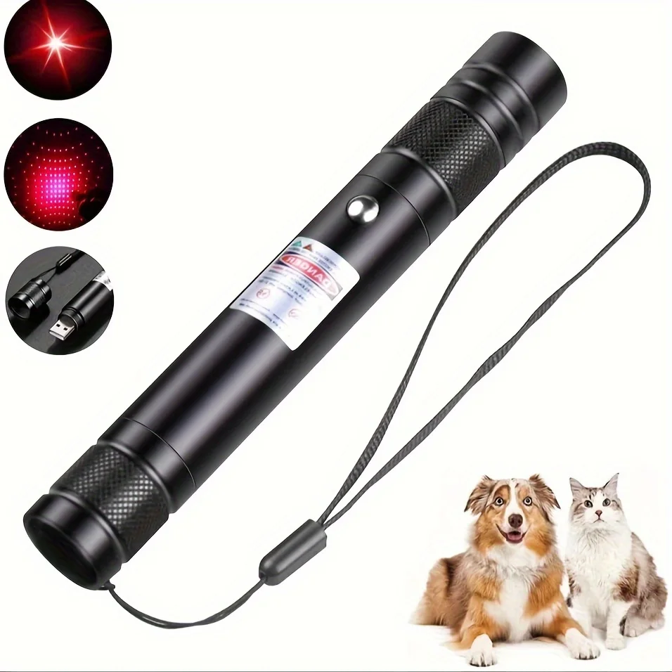 1pc Laser Pointer, Green/ Red Laser Pointer, Lazer Pointer , Green Lazer Pointer Rechargeable For Hiking, Cat Laser Pointer, USB