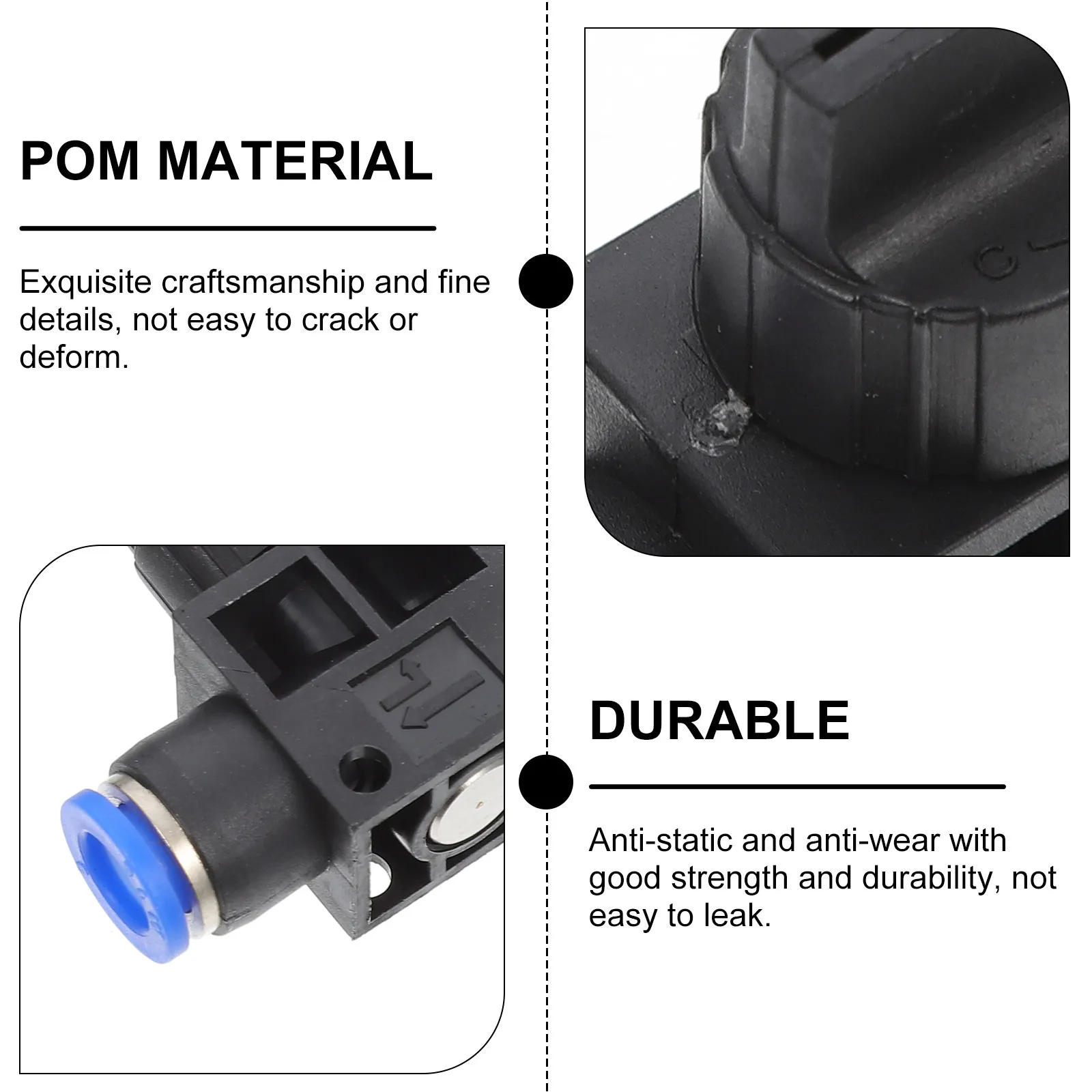

2 шт. Пневматические соединители премиум-класса, быстросъемные фитинги для клапанов, воздушных трубок, трехходовые стыковочные соединения, износостойкие, прочные