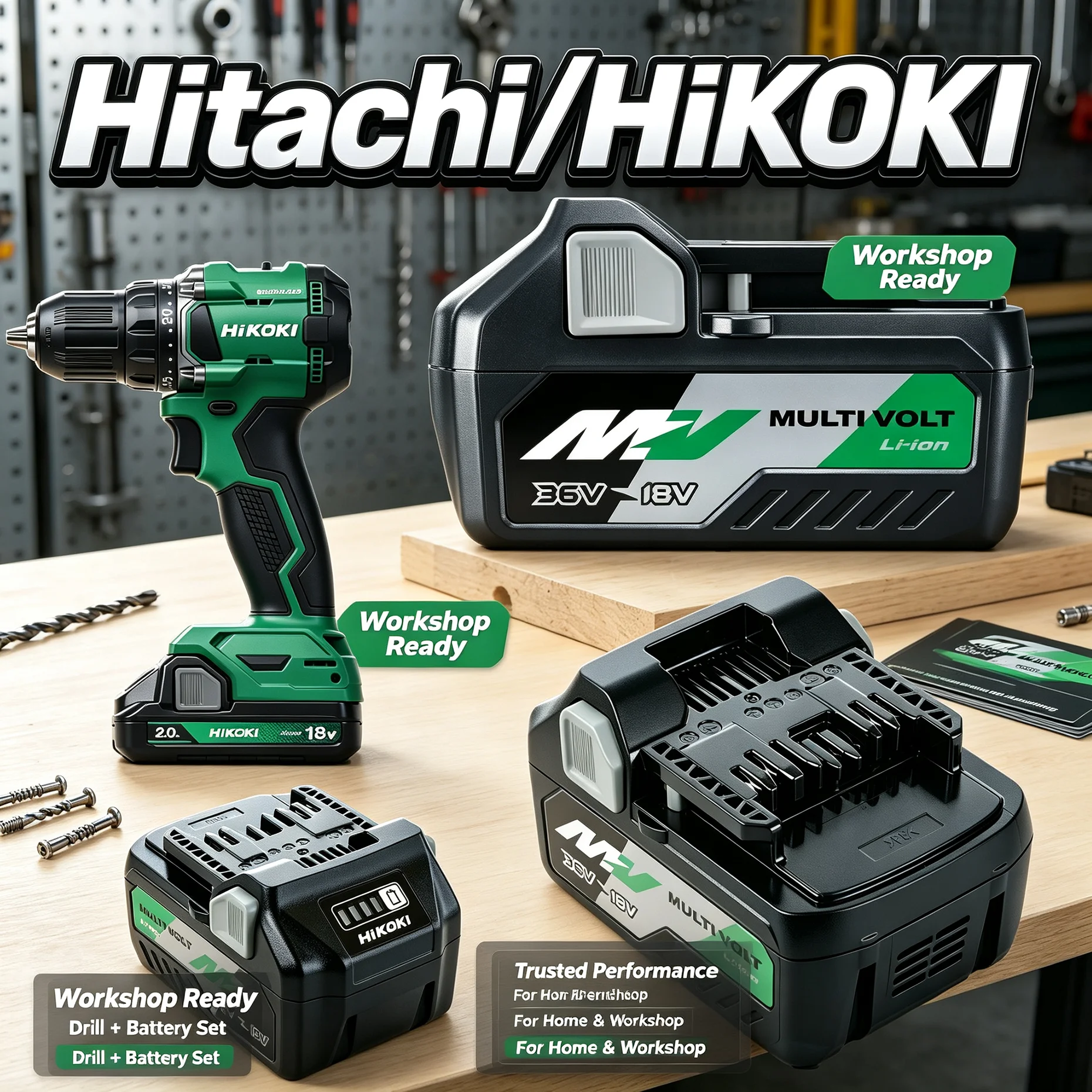 Original HiKOKI 18V 36V 5.0Ah 8.0Ah Li-ion Slide Battery Fit Hitachi BSL36A18 BSL36B18 Smooth Operation Compact Lightweight Pack