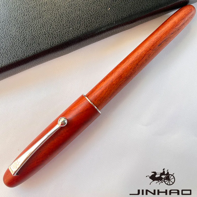 1 Stück JINHAO 9035, professioneller, handgefertigter Füllfederhalter aus Holz für Büro, Schule, Lehrer, klassisches Schreiben – Detail 7