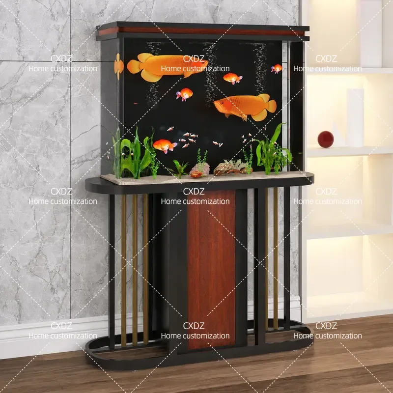 Hailia new screen fish tank living room small water-free fish tank acrylic ecological bottom filter fish tank aquarium
