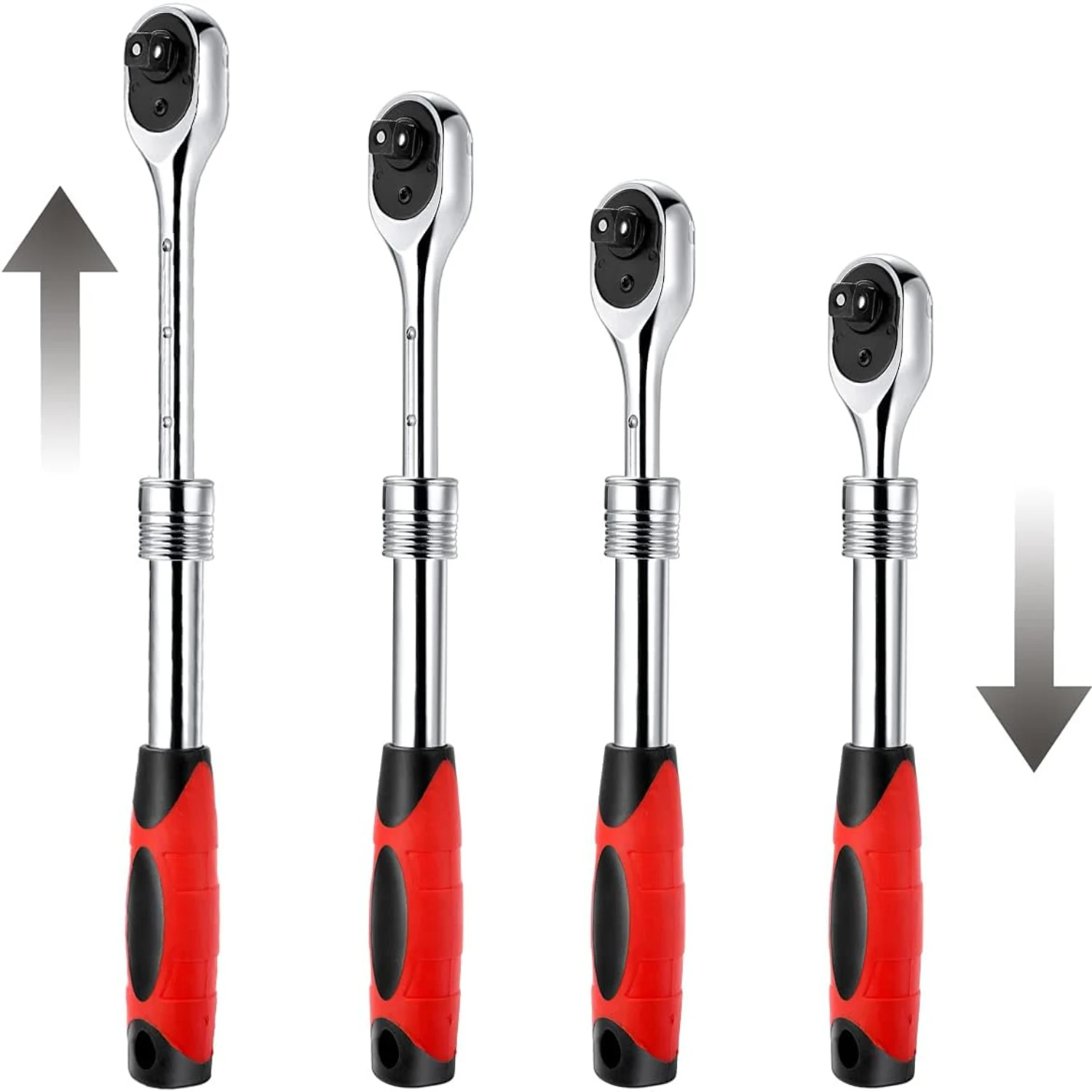 Высококачественный, прочный и надежный динамометрический ключ с храповым механизмом 3/8 дюйма — точная быстросъемная конструкция с 72 зубцами, двусторонняя — встроенная