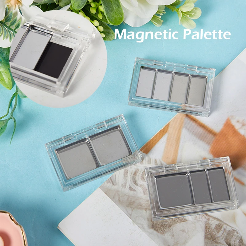 1/2/3/4 Grids Empty Eyeshadow Palette Eye Makeup Storage Dish For Women Girl Makeup Beginners DIY Eye Shadow Storage Box Tool