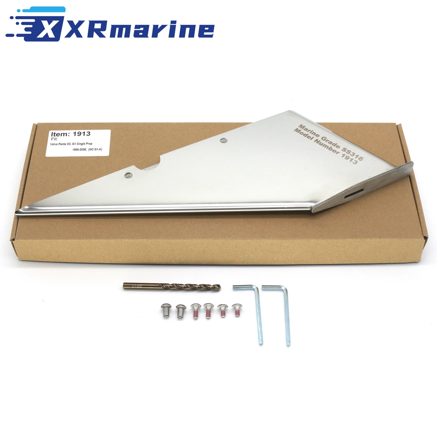 protector-de-aleta-marina-35-ss665-compatible-con-motores-volvo-penta-i-o-sx-de-helice-Unica-1995-2006-acero-inoxidable-316-con-drenaje