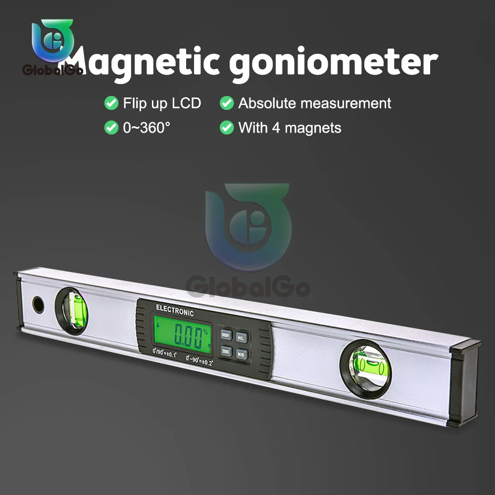 Digital Protractor Angle Finder Electronic Level 360 Degree Inclinometer With Magnets Level Angle Slope Tester Ruler 300/400mm