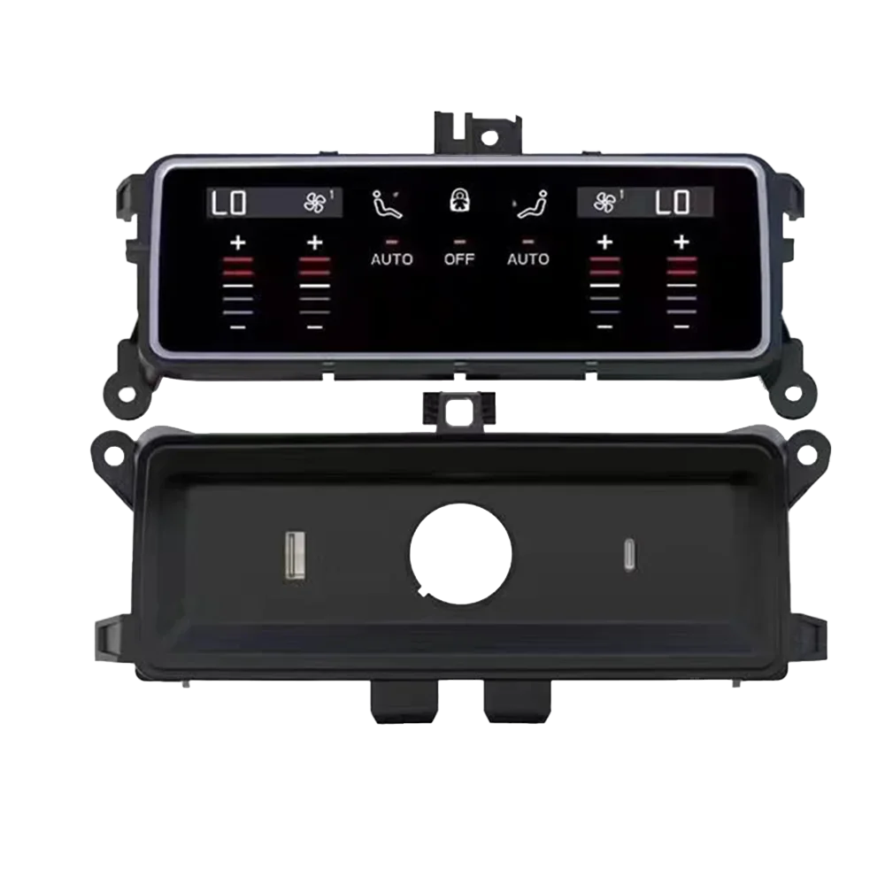 Air Conditioning Screen for Audi A6L 2019-2023 Backseat AC Panel Climate Control LCD Screen HD Touch Stereo Screen