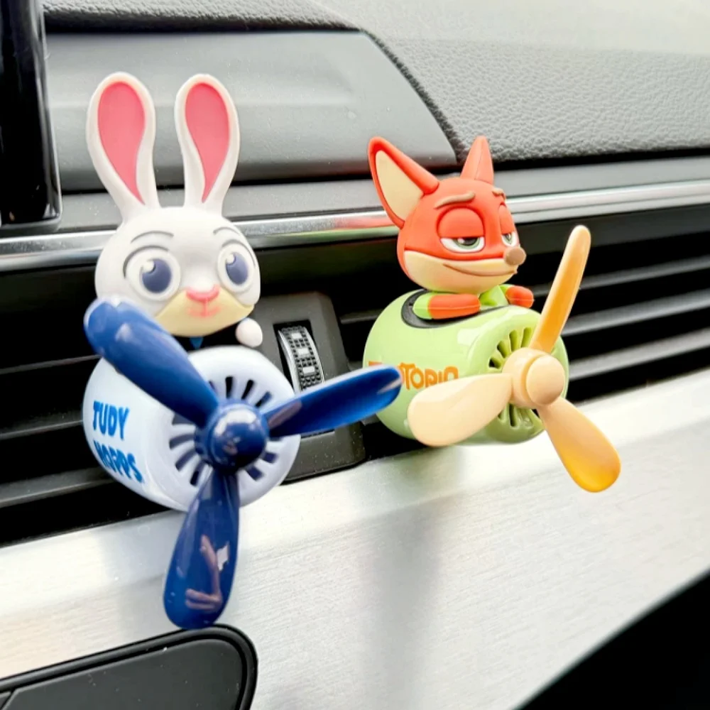 

In Stock Disney Zootopia Diy Perfume Ornament Plane Pilot Car Air Fresheners Decorations Accessories Anime Periphery Toys