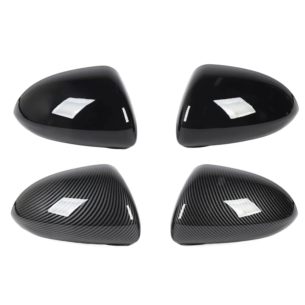 1Pair Door Mirror Covers Left Right Protective Stylish Waterproof Rearview Mirror Cap Covers Replacement for Vauxhall Corsa D E