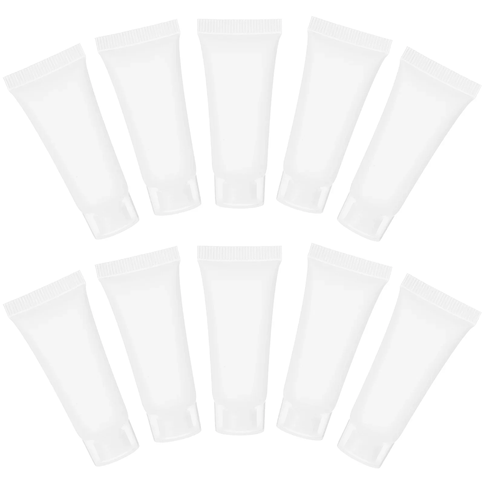 50 Pcs Bottle Empty Toothpaste Tubes Refillable Squeeze Travel Reusable Lotion Portable Container