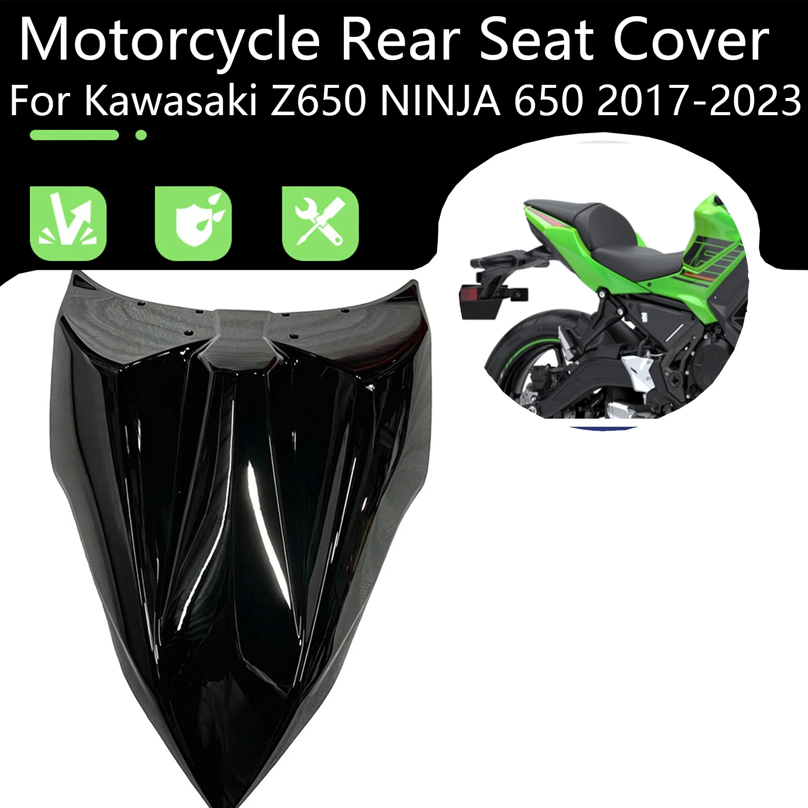 motorcycle-rear-seat-cover-for-kawasaki-z650-ninja-650-2017-2020-2021-2022-2023-rear-passenger-pillion-seat-cover-fairing