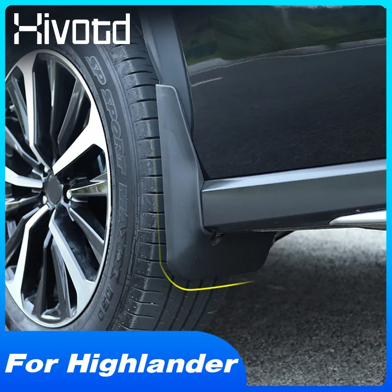 

Car Mudguard Fender Cover Mud Flaps Splash Guard Exterior Refit Accessories Protect Parts For Toyota Highlander KLUGER 2018-2022