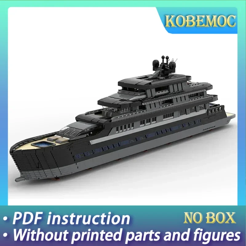 

Moc Building Bricks City Boat Model Large Luxury Yacht Mini Scale Technology Modular Blocks Gift Christmas Toy DIY Sets Assembly