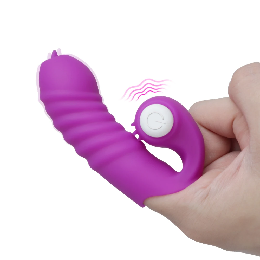 OLO Clitoris Stimulator Vagina Stimulation Sex Toys for Women Erotic Toy Mini Finger Vibrator G-spot Tongue Massager