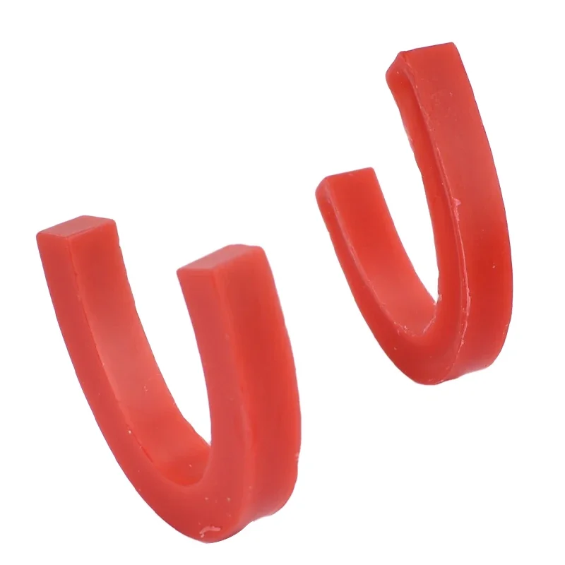 

2Pcs/box dentist U Shape Dental Base Wax Rim Denture Casting Bite Block Occlusal Rim Red Model Base Plate Wax Dentistry Product