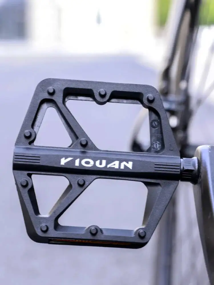 AliExpress ESLNF Bike Nylon Bearing 9/16" Non-Slip Lightweight Wide Flat Platform Cycling Pedals For BMX Road MTB E-Bike