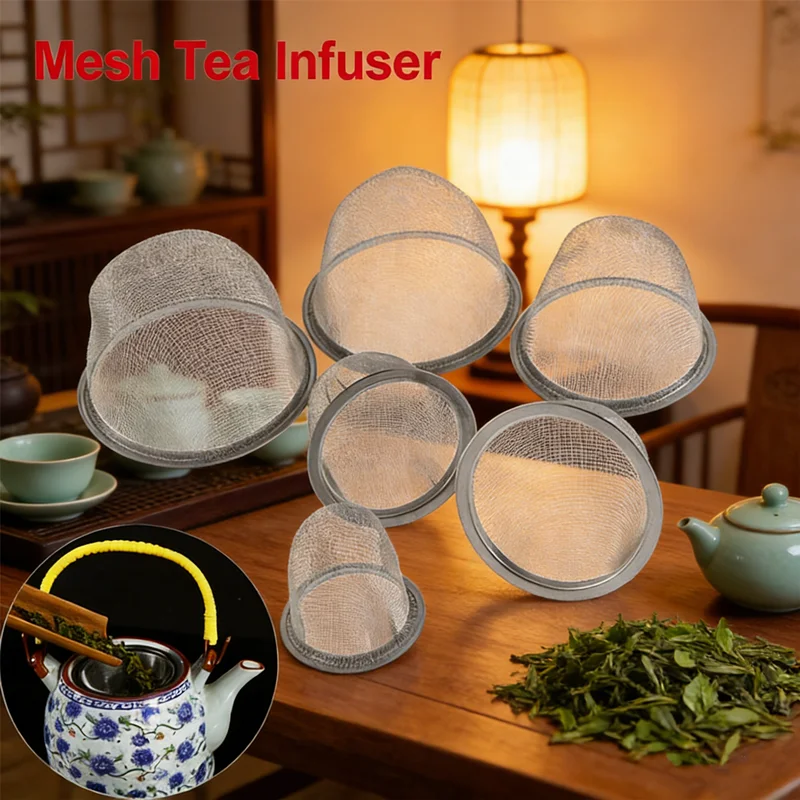 2026 Essential Tea Strainer for Loose Leaf - Stainless Steel Mesh Infuser with Handle, Perfect for Teapots, Mugs or DIY Tea Bags