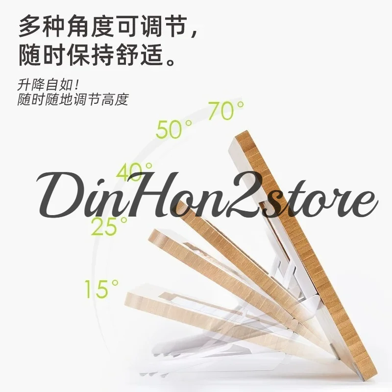 Adjustable Multi-Angle Foldable Bamboo iPad Stand for Drawing – Universal Tablet Mount Compatible with 11