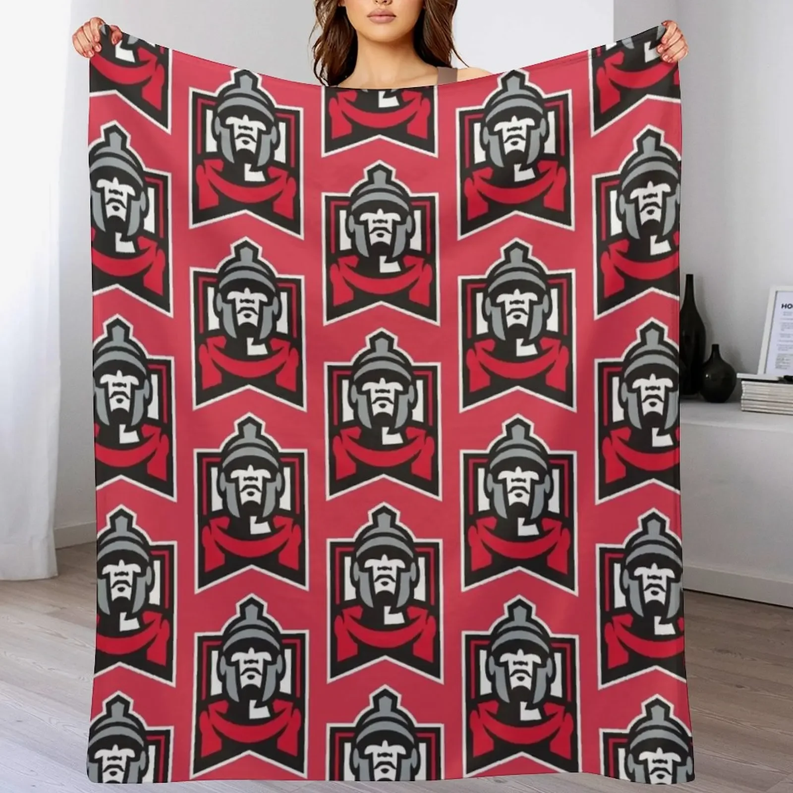 ESU Warriors Throw Blanket Warm Accent Blanket for Living Room Decoration