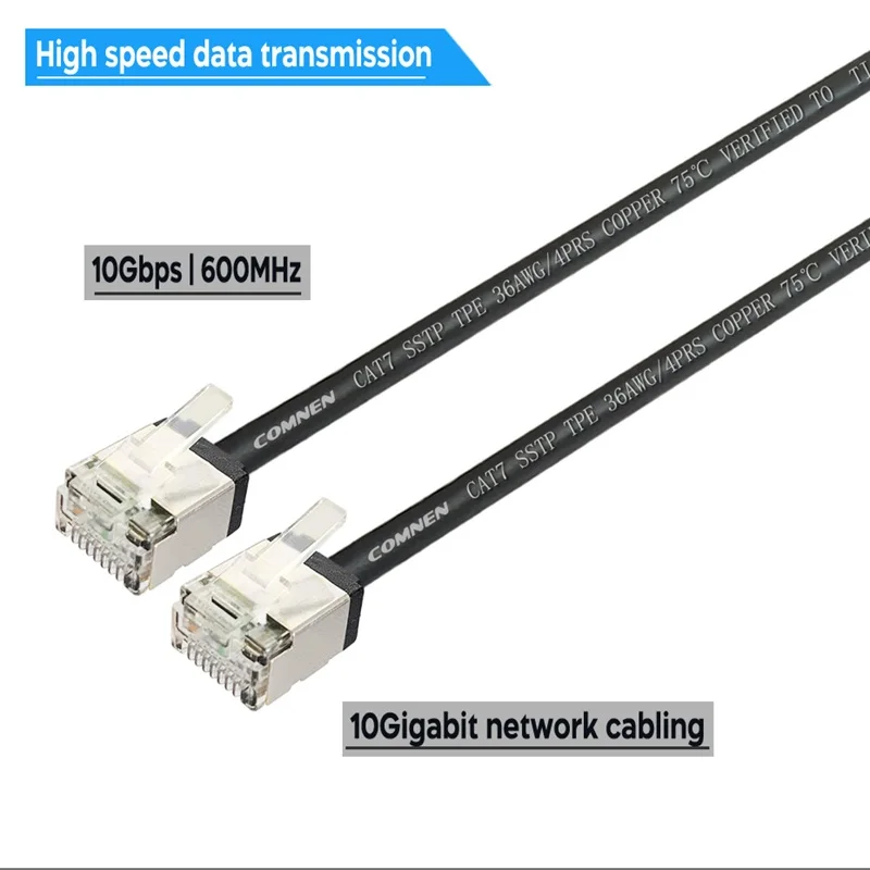 Propatch CAT7 RJ45 corto 10Gbps SSTP 36AWG RJ45 LAN Cable Ethernet Cable Lan para Ps5 enrutador Xbox ordenador