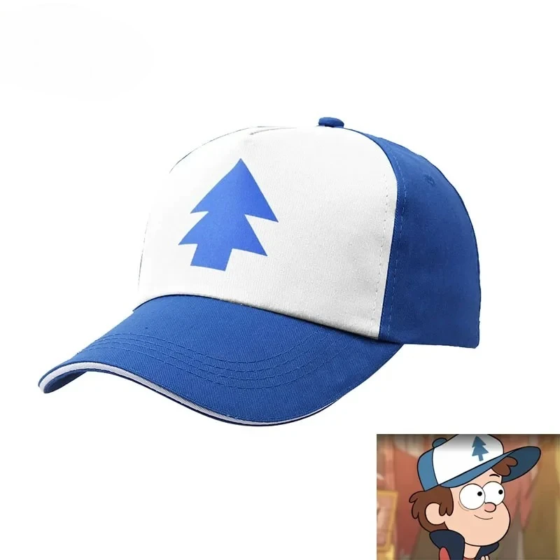 

Cartoon Anime Pines Hats Gravity Falls Dipper Baseball Caps Cosplay Accessories Hat Canvas Adjustable Boys Cotton Pine Cap Gift