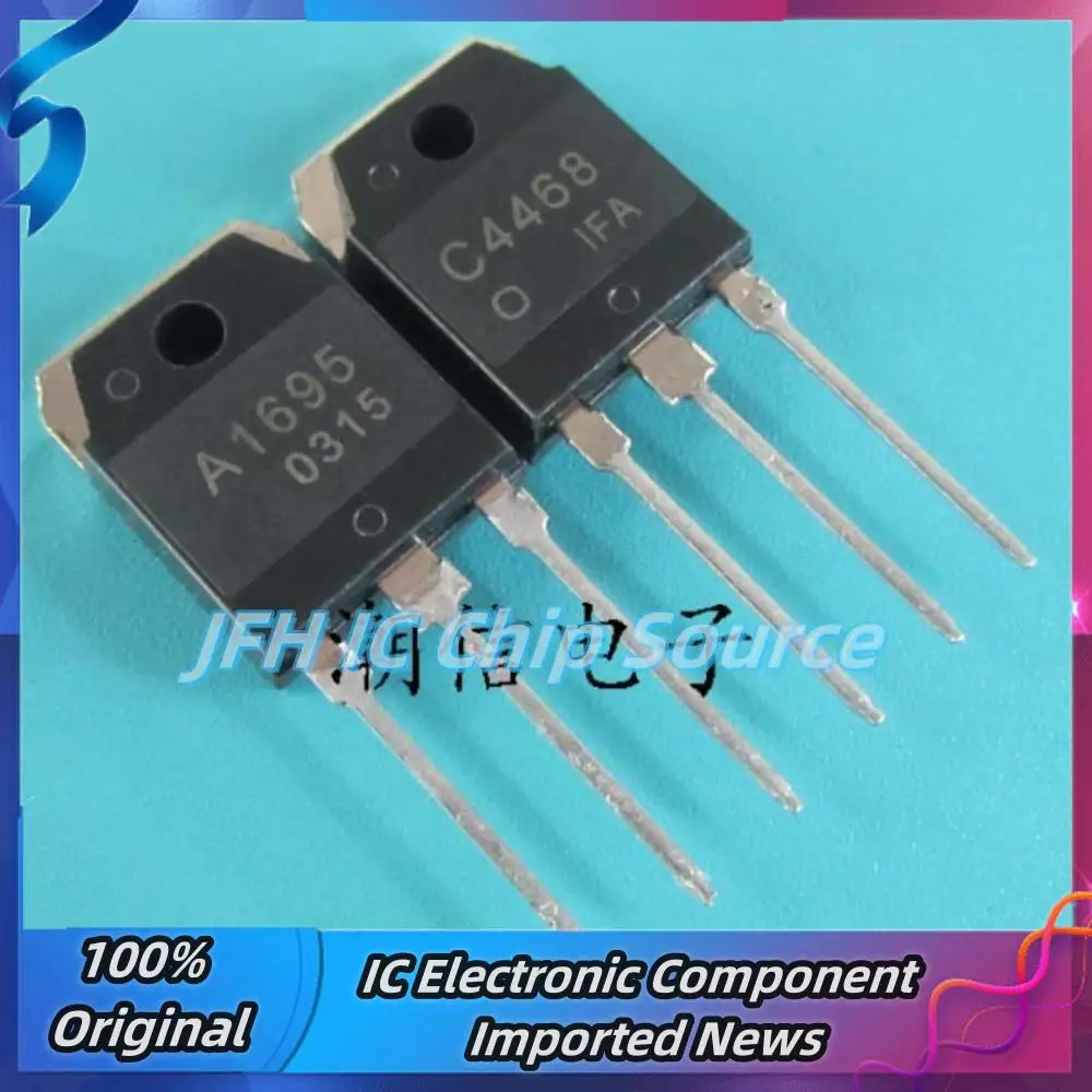 5PCS-10PCS 2SA1695  A1695 2SC4468  C4468  TO-3P    Best Quality Stock