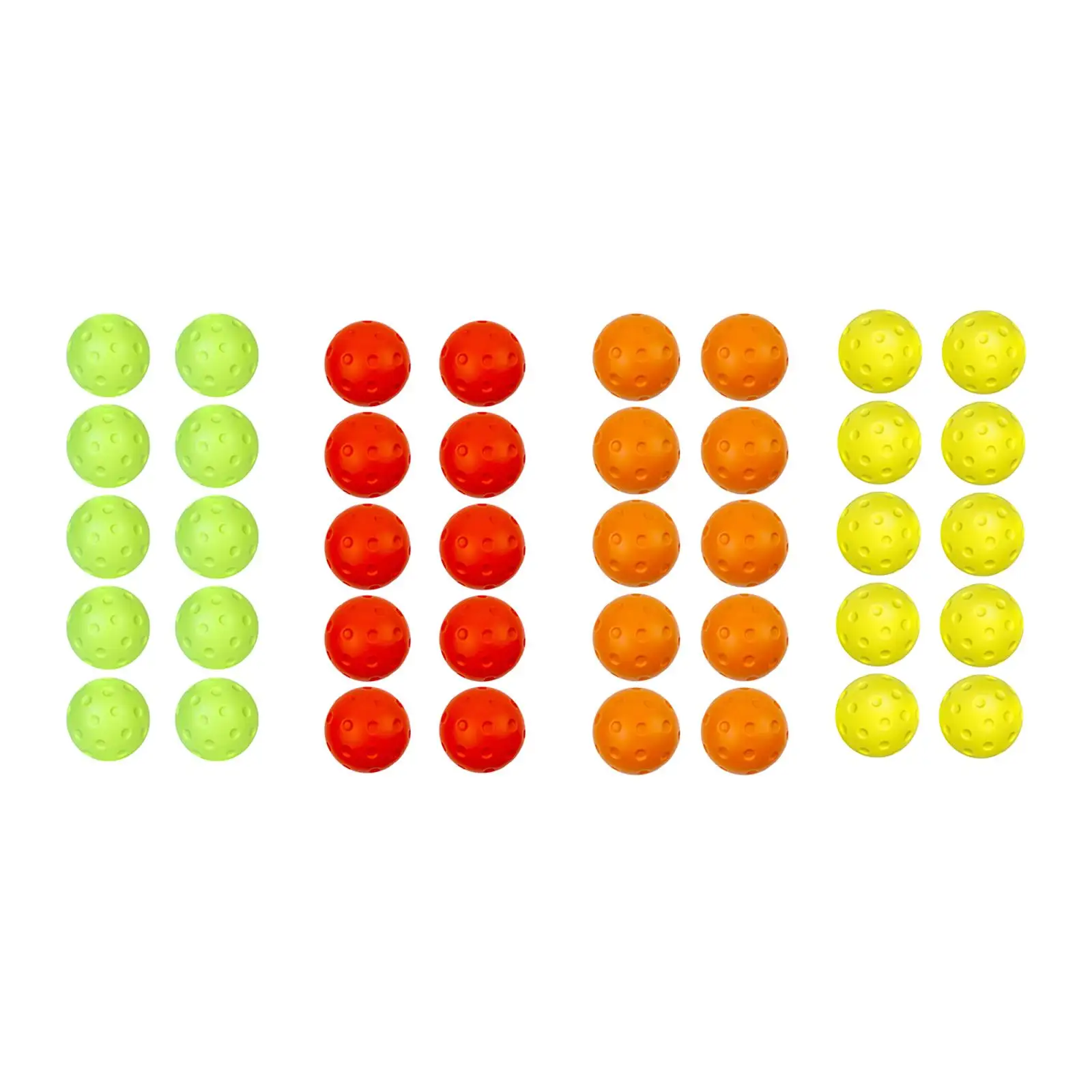 

10x Pickleball Ball Indoor Practice Ball Professional Hand Eye Coordination 74mm