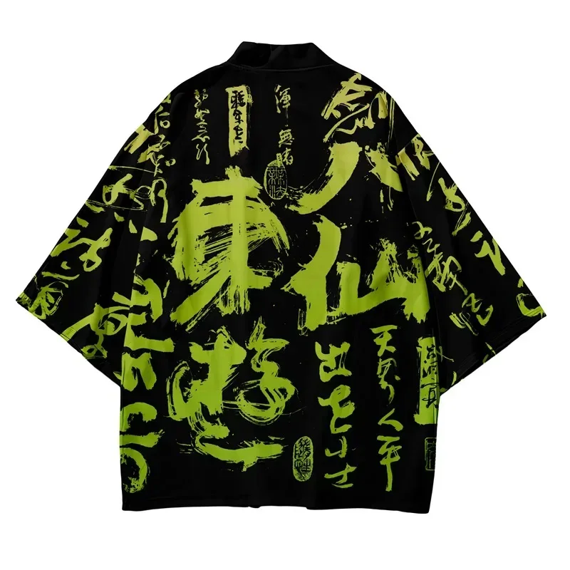 Men\'s Kimono Cardigan Japanese Men Yukata Harakuju Asian Japanese Clothes Samurai Costume Anime Kimono Streetwear