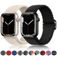 Strap For Apple Watch band 44mm 40mm 45mm 41mm 49mm 38mm 42mm Elastic braided bracelet iwatch series 7 se 5 6 8 ultra 49mm band