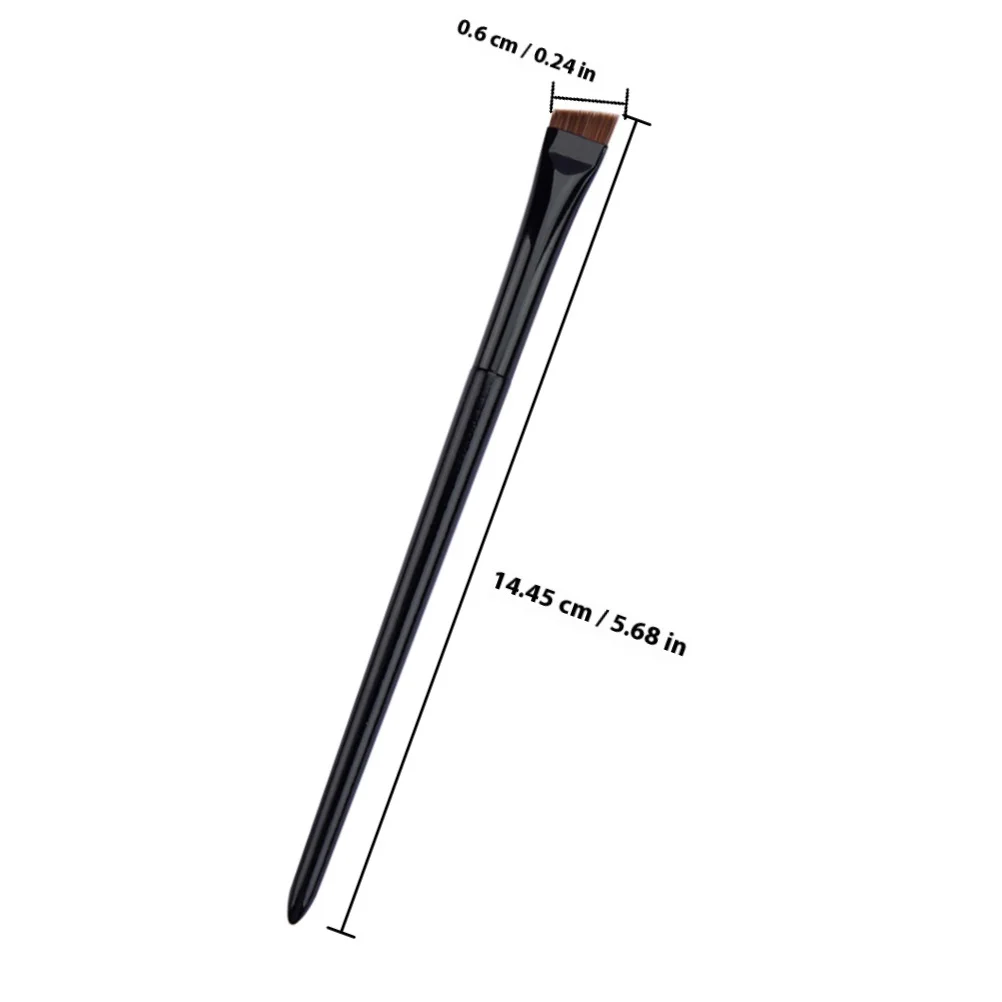 1 Zestaw Pędzli do Eyelinerów, Pędzle do Makijażu Oczu, Pędzle do Brwi, Płaski, Skośny, Cienki Pędzel do Eyelinerów, Profesjonalne Narzędzie do Makijażu