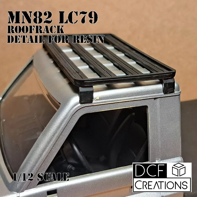 

RC Truck Roof Rack Conversion Kit for MN82 1/12 Scale Toyota LC79 RC Crawler, Scale Upgrade Accessory & Mood Parts