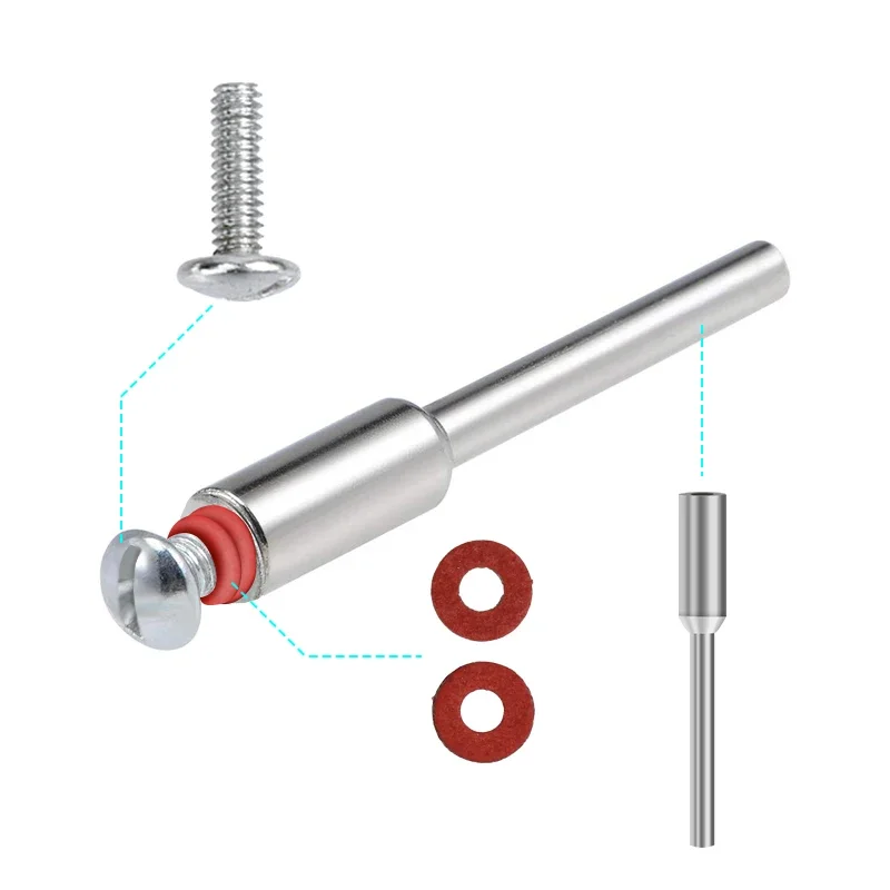 10Pcs Dremel Accessories Miniature Clamping Connecting Lever Polishing Wheel Mandrel Cutting Wheel Holder Shank 2.35/3.0mm