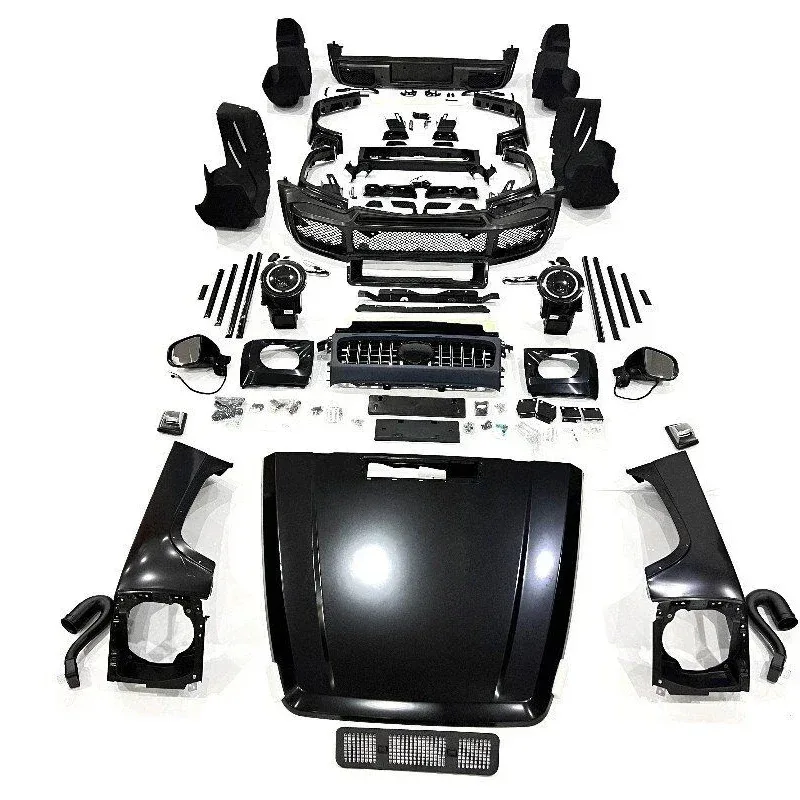 مجموعات هيكل عالية الجودة لفئة g w463 قديمة إلى طراز W464 G63/G65 الجديد مجموعة كاملة مع أضواء ومرايا جانبية #2