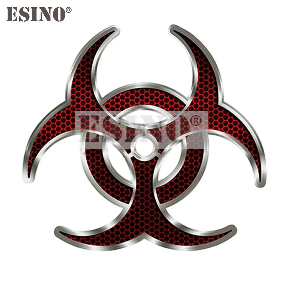 Car Styling Classical Creative Funny Zombie Bio Hazard Decal Cartoon PVC Waterproof Car Body Sticker Pattern Vinyl