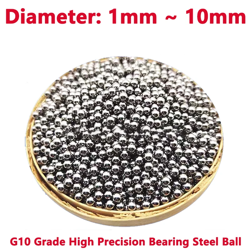 

50-500pcs G10 Grade High Precision Bearing Steel Ball Screw Steel Ball 1/1.2/1.5/1.588/1.6/1.8/2/2.381/2.4/2.5/2.778/2.8-10mm