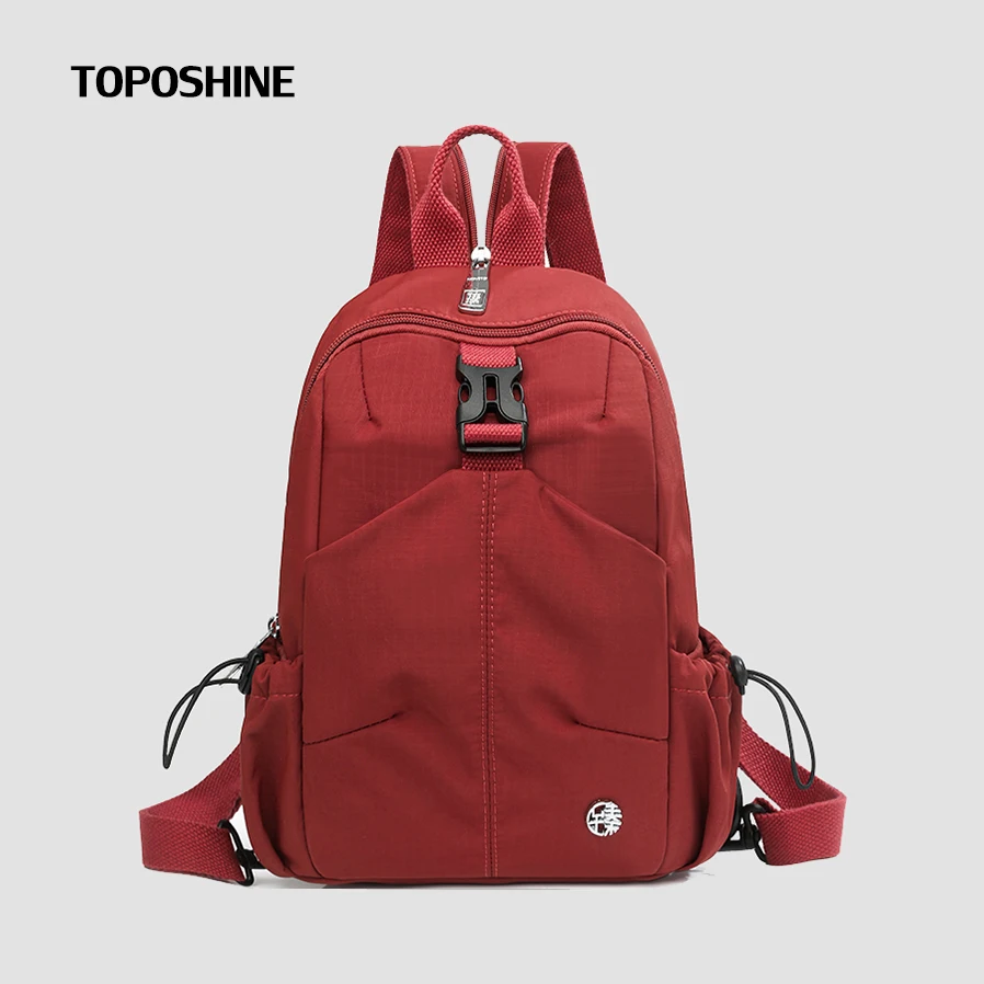 

Toposhine модный небольшой рюкзак для женской нагрудной сумки, 6 цветов, женская сумка для покупок, водонепроницаемая нейлоновая женская дорожная сумка, новинка