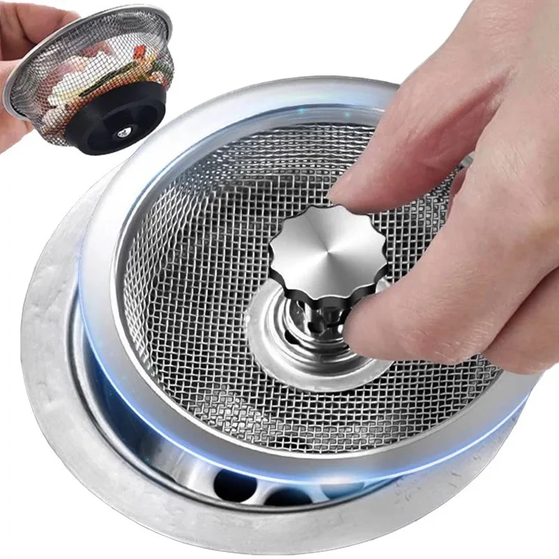 Stainless Steel Kitchen Sink Filter Mesh Sink Sewer Strainers Bathroom Floor Drains Catcher Waste Drain Hole Filter