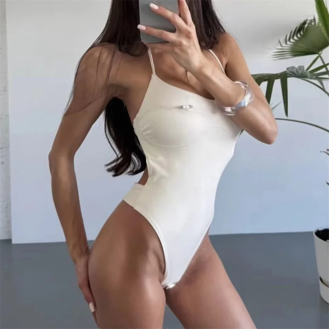 Sexy Cut-Out-Badeanzug mit Bügel für Damen, einteiliger Badeanzug, extrem kurzer String-Mini-Micro-String-Badeanzug, Badebekleidung, Badeanzug V7744 – Detail 8