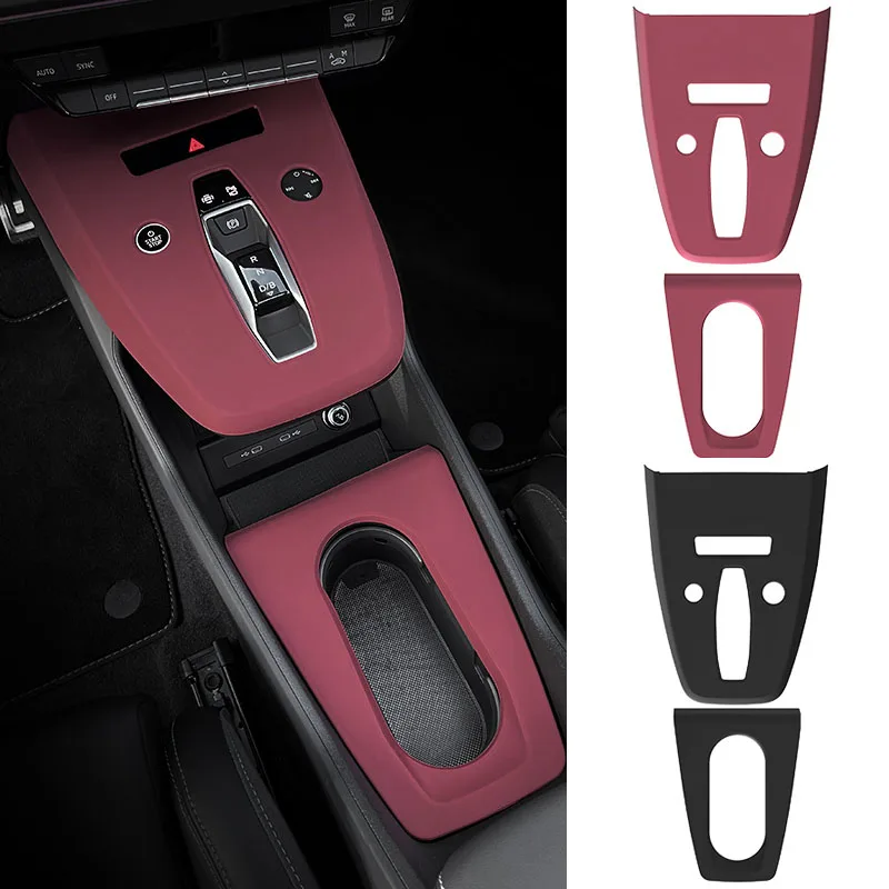 

Silicone Center Console Panel Cover Fit For Audi Q4 Q5 Etron E-Tron 2022 2023 2024 Sleeve Gear Cover Interior Upgrade