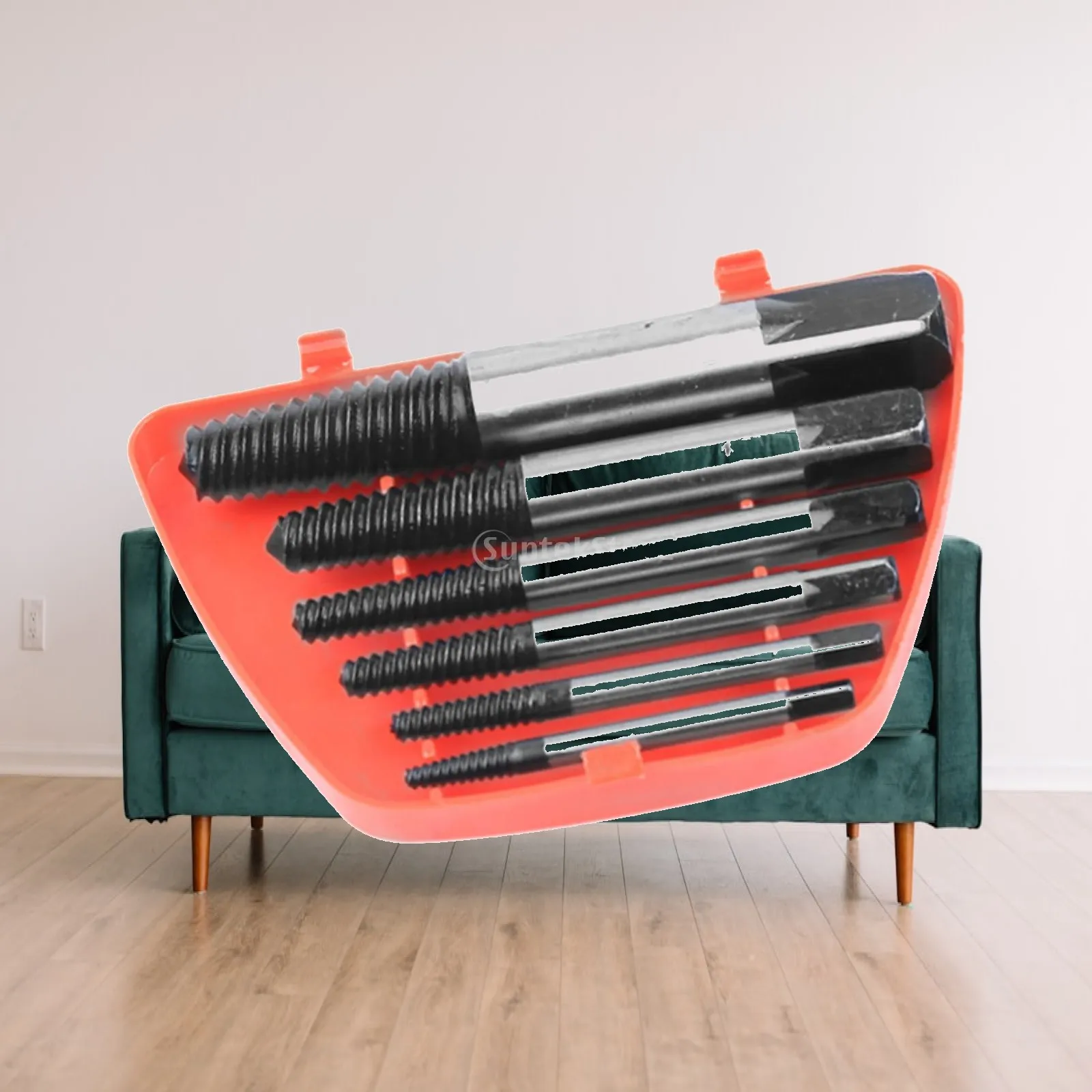 Damaged Screw Extractor Kit Practical Convenient with Box Easy to Use High Carbon Steel Bolt and Screw Extractor Set Accessories
