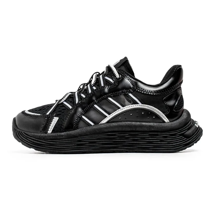 

Men's motorcycle shoes, breathable thick soled dad shoes, sports and casual shoes