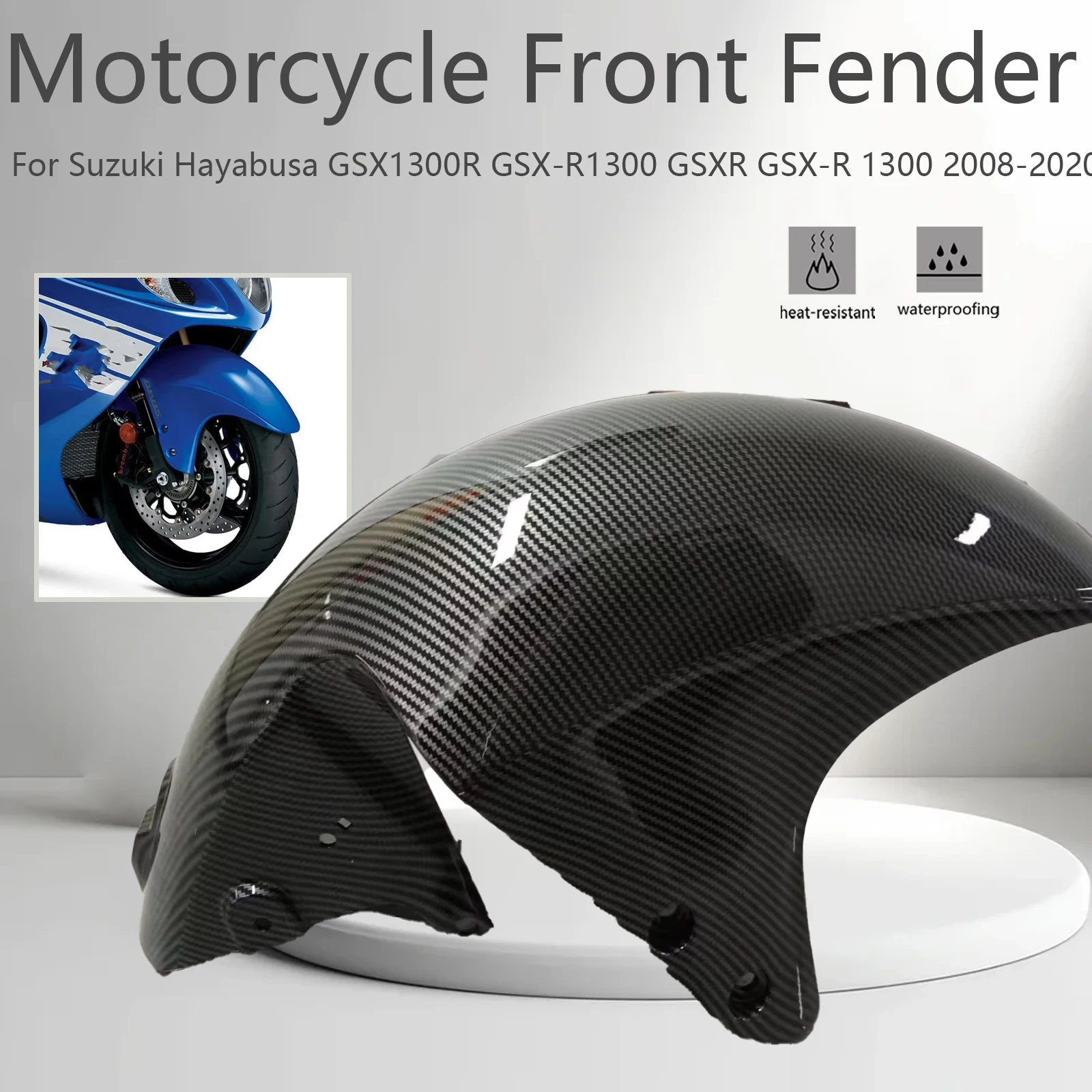 Motorcycle Front Fender For Suzuki Hayabusa GSX1300R GSX-R1300 GSXR GSX-R 1300 2008-2020 Splash Guard Fairing